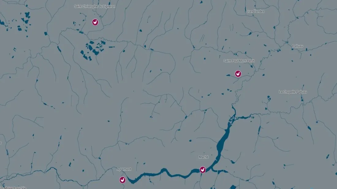 Les quatre communes se trouvent dans un rayon de 5 km